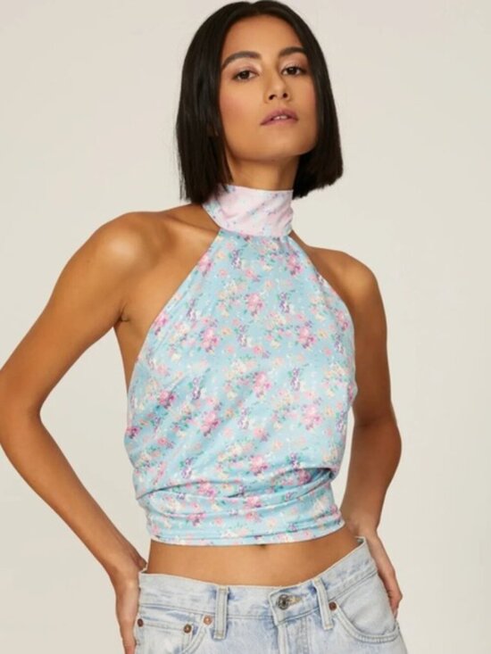 LoveShackFancy Tops - LOVESHACKFANCY Boca Handkerchief Top